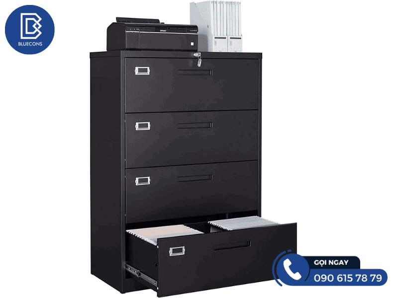 Tủ tài liệu phòng giám đốc 7 Tủ tài liệu làm từ gỗ công nghiệp