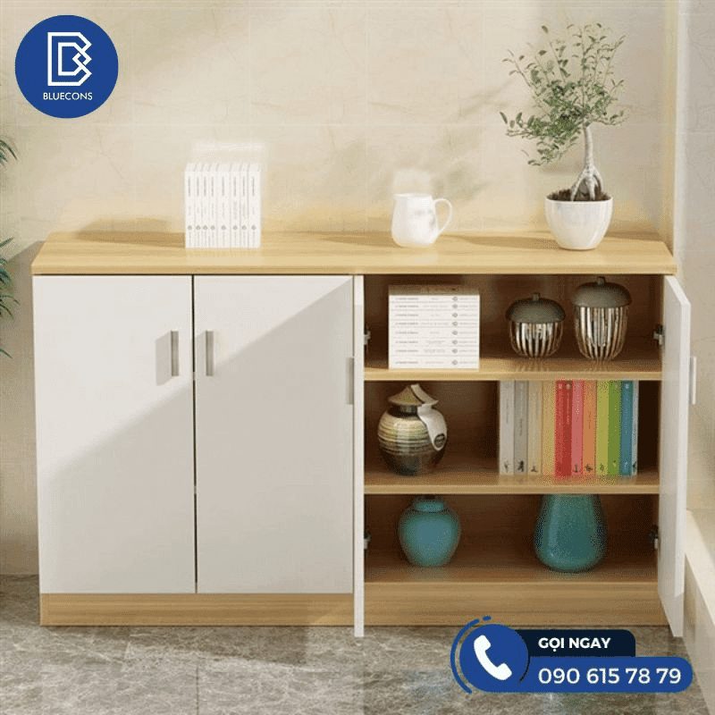Tủ giày văn phòng 9 Nội thất Bluecons- địa chỉ mua tủ giày văn phòng uy tín