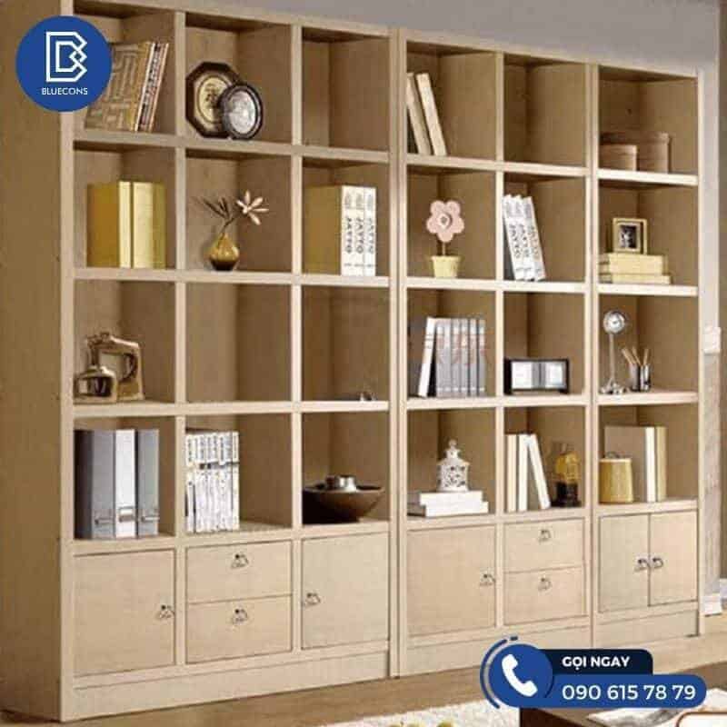 Tủ làm việc văn phòng 10 Tủ văn phòng mdf 3 ngăn