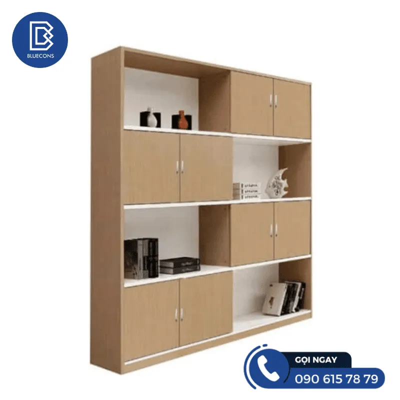 Tủ hồ sơ gỗ công nghiệp 2 Thiết kế phòng chung cư đẹp