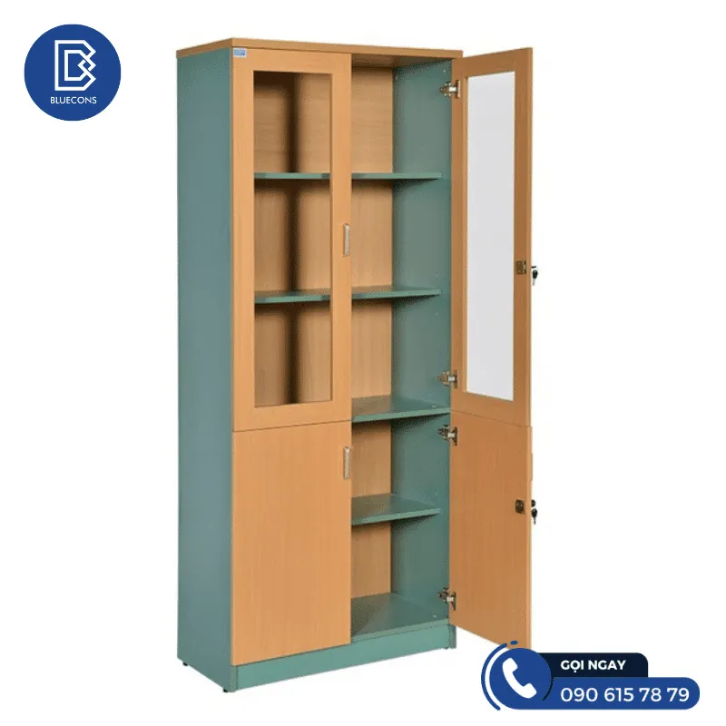 Tủ hồ sơ gỗ MDF 6 Thiết kế phòng chung cư đẹp