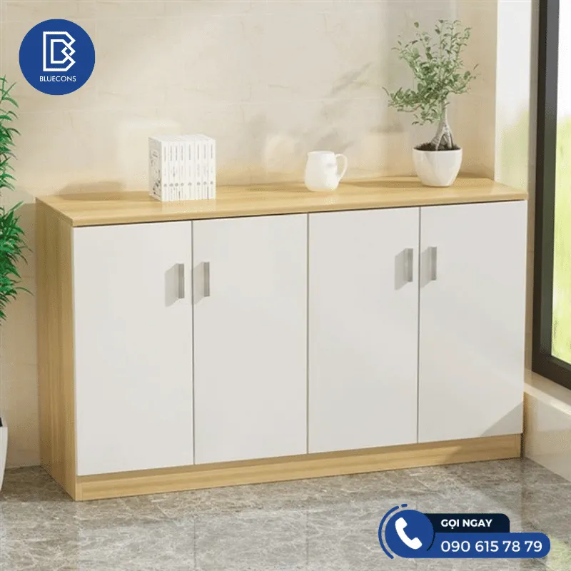 Tủ văn phòng 4 cánh 8 Thiết kế phòng chung cư đẹp
