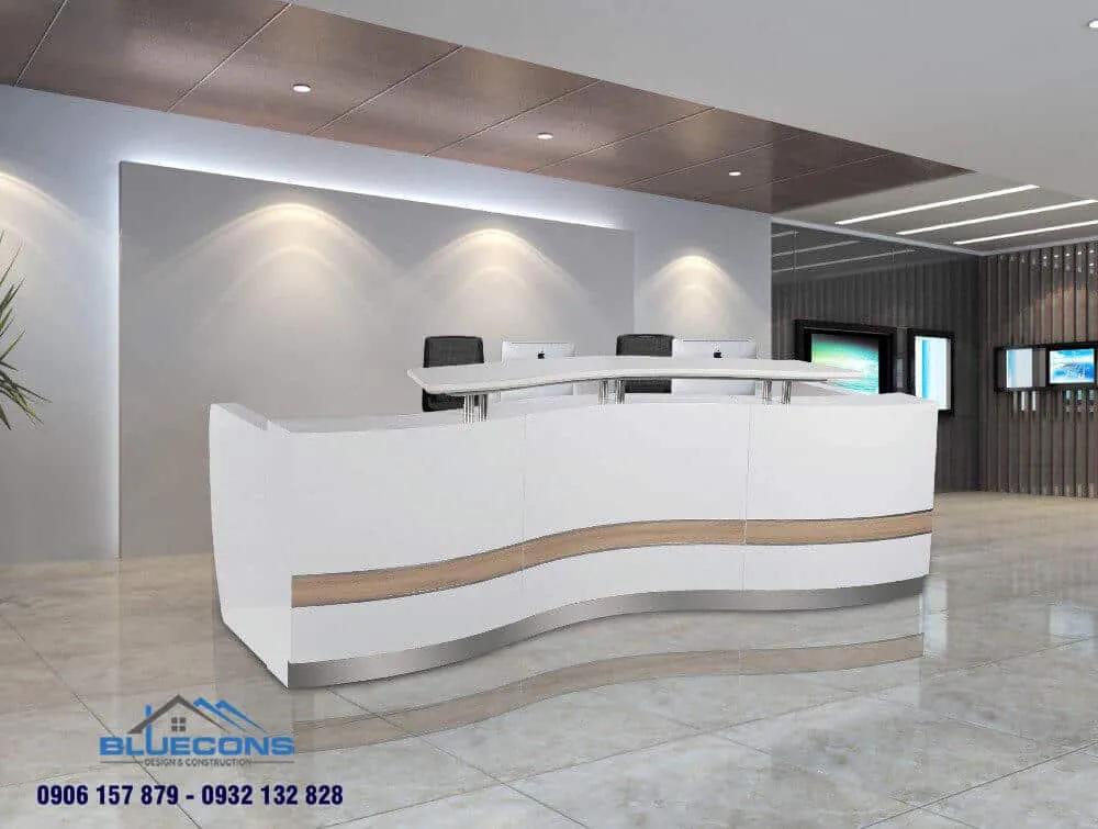 Quầy thu ngân nhựa acrylic bền đẹp