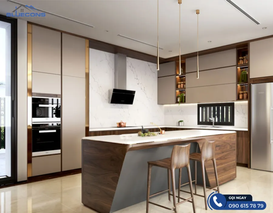 Thiết kế bếp có quầy bar 7 Thiết kế phòng chung cư đẹp