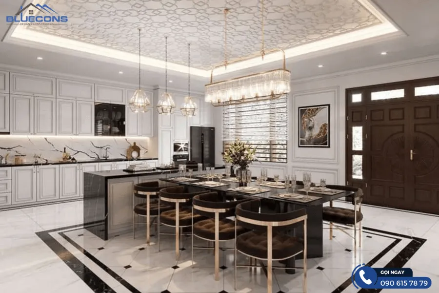 Quầy bar rượu phòng khách 2 Thiết kế phòng chung cư đẹp