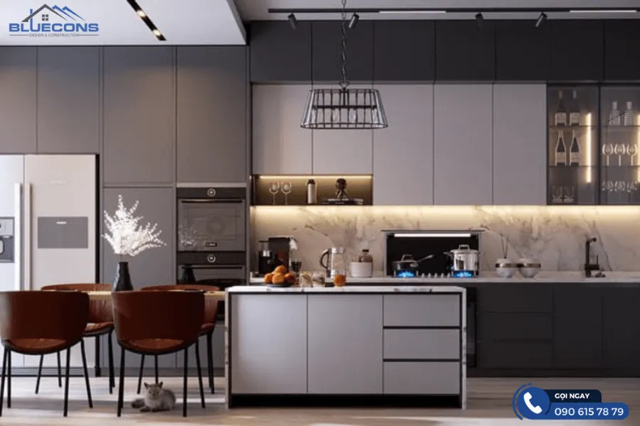 Quầy bar rượu phòng khách 18 Thiết kế phòng chung cư đẹp