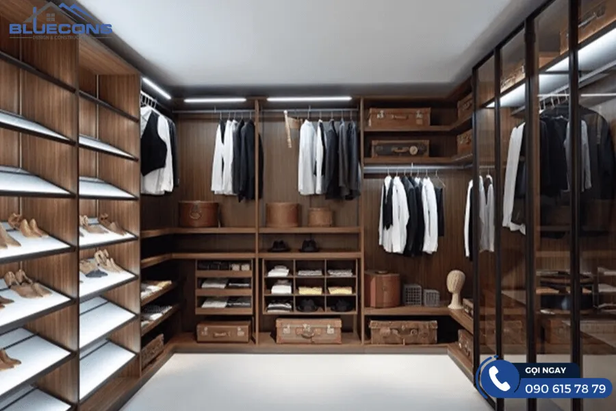 Tủ áo cánh kính lùa 12 Thiết kế phòng chung cư đẹp