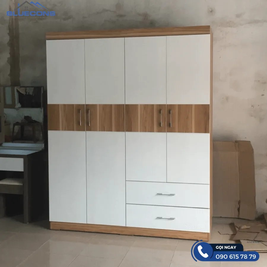Tủ gỗ quần áo 4 cánh - Sản phẩm nội thất hiện đại và thời thượng