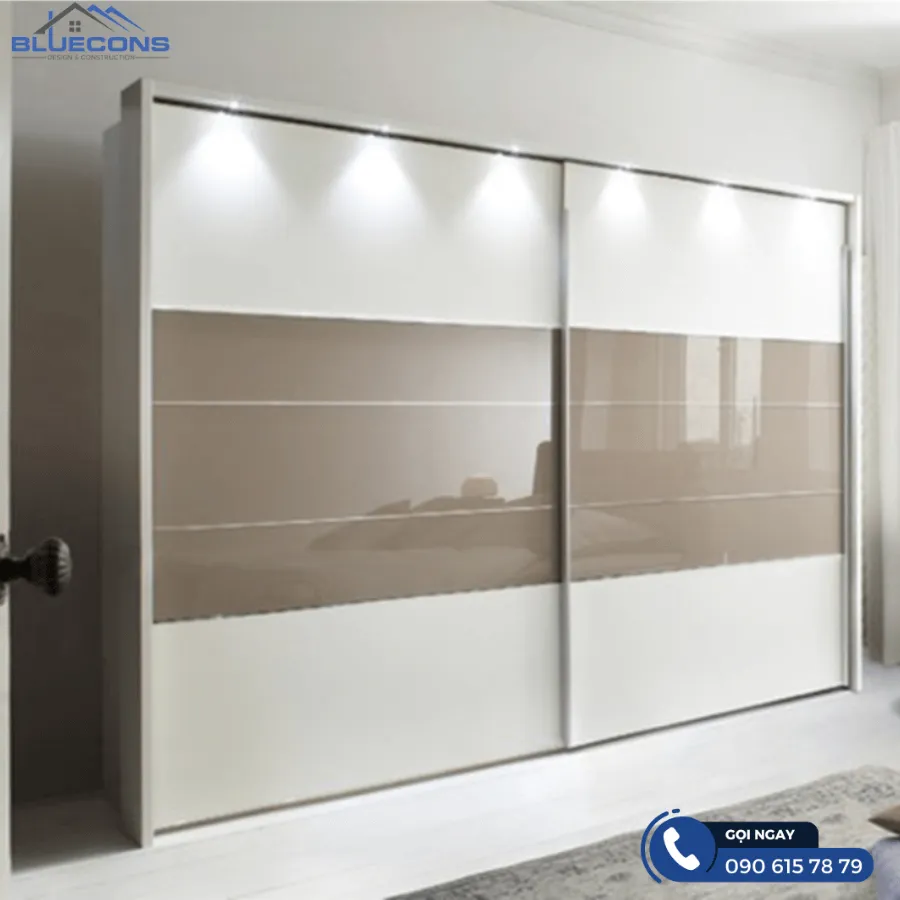 Tủ quần áo cửa lùa 1m8 5 Thiết kế phòng chung cư đẹp