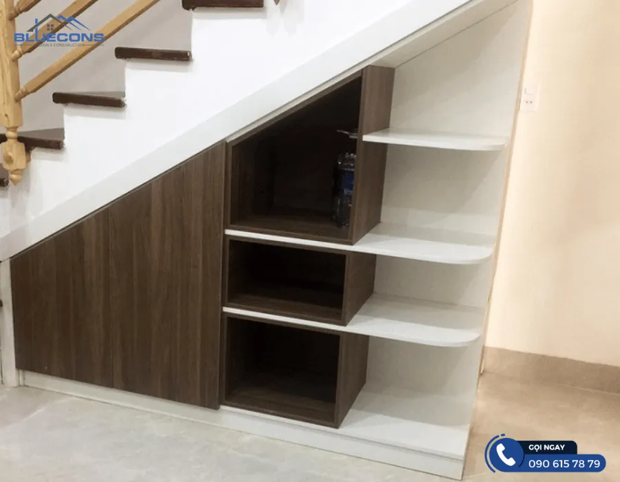 Tủ quần áo gầm cầu thang 6 Thiết kế phòng chung cư đẹp