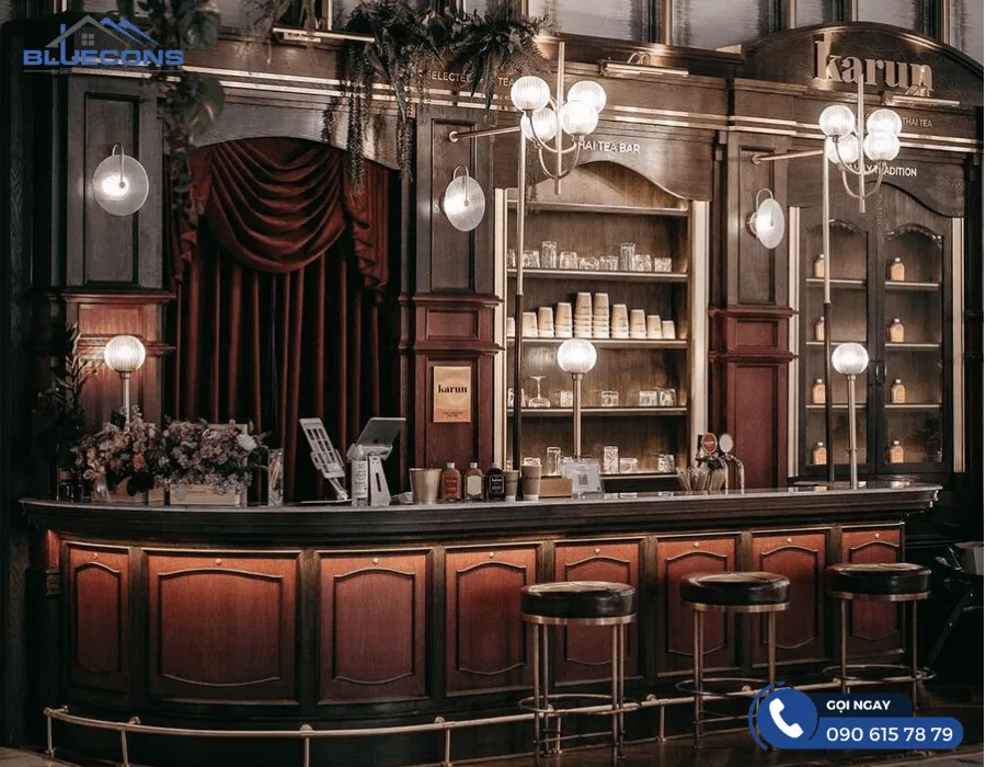 Quầy bar salon tóc 9 Quầy thu ngân gỗ đẹp giá thành thấp