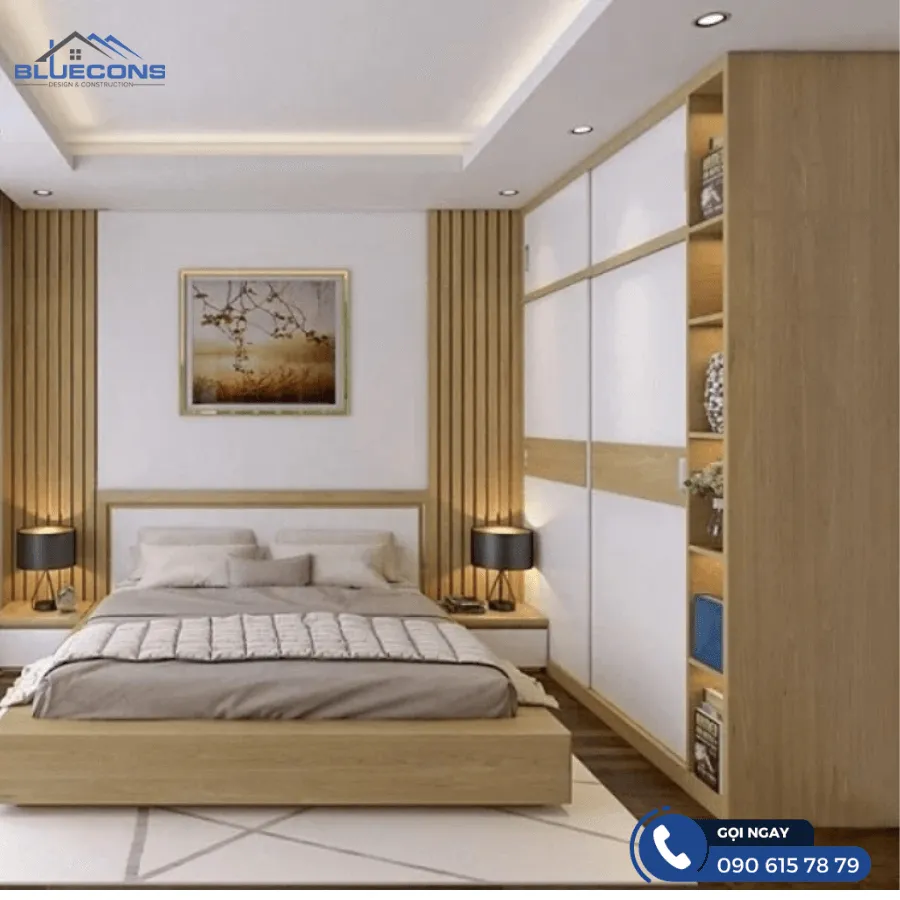Tủ quần áo trong phòng ngủ 3 Thiết kế phòng chung cư đẹp
