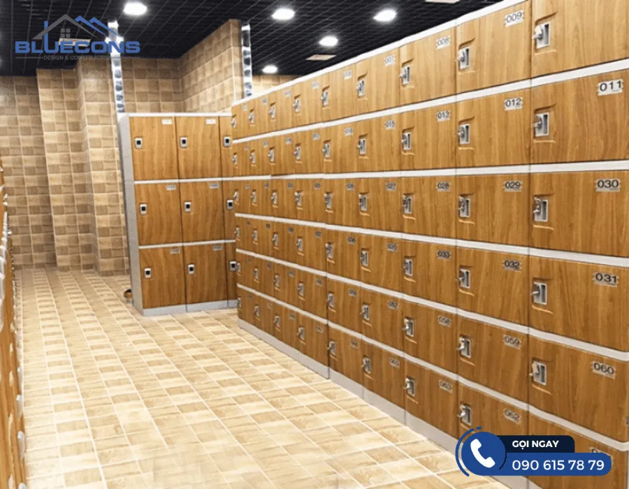 Tủ locker 18 ngăn 12 Thiết kế phòng chung cư đẹp