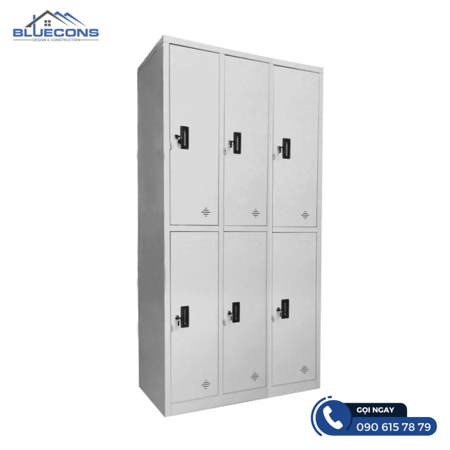 Tủ sắt 6 ngăn 7 Thiết kế phòng chung cư đẹp