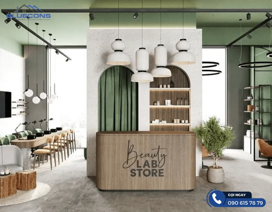 Quầy bar salon tóc 4 Quầy thu ngân gỗ đẹp giá thành thấp