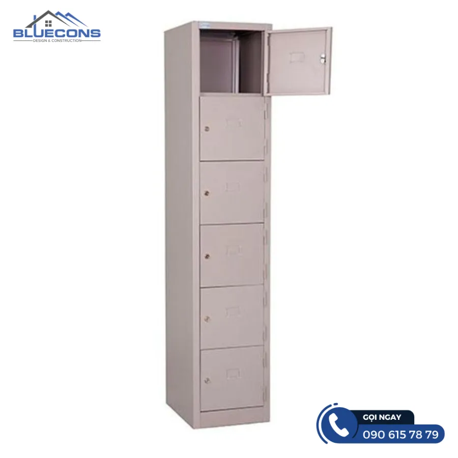 Tủ sắt 6 ngăn 10 Thiết kế phòng chung cư đẹp
