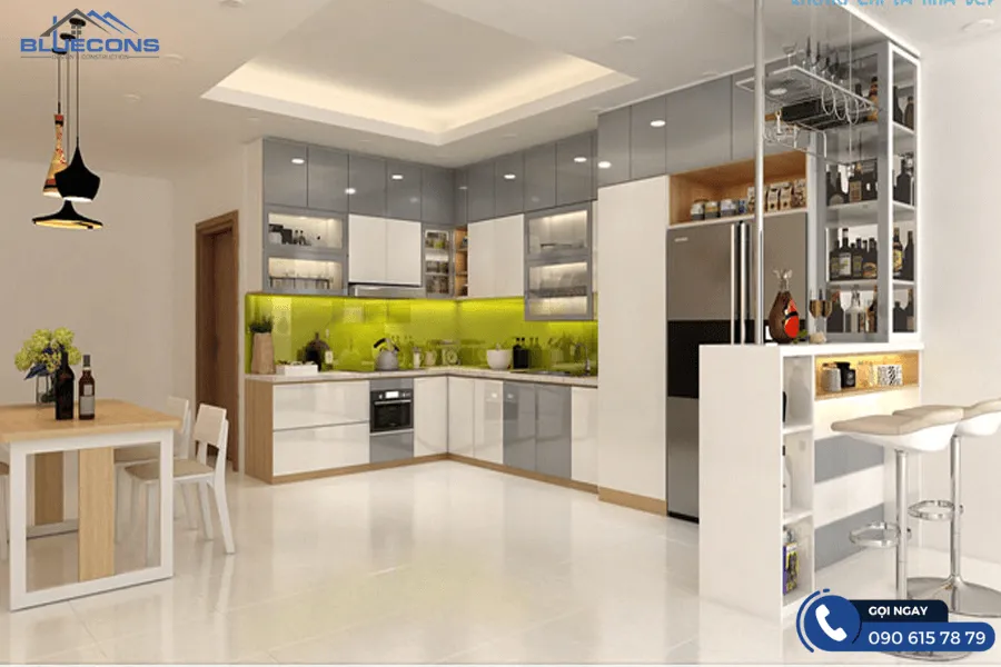 Tủ bếp hiện đại nhất 5 Thiết kế phòng chung cư đẹp