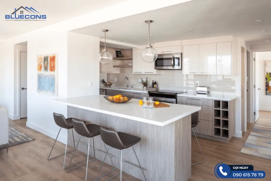 Các mẫu nhà bếp đẹp 3 Thiết kế phòng chung cư đẹp