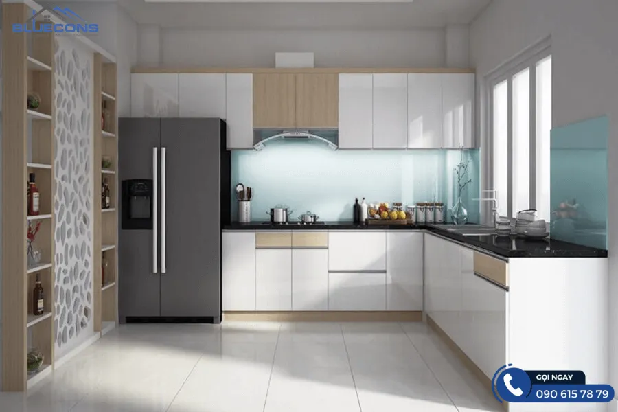 Tủ bếp hiện đại nhất 2 Thiết kế phòng chung cư đẹp