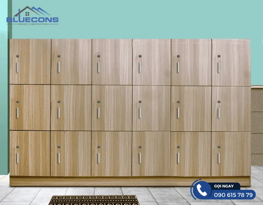 Tủ locker 18 ngăn nằm ngang