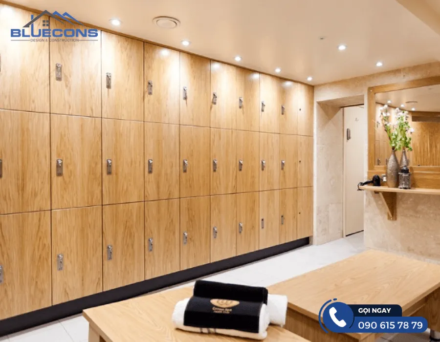 Tủ locker 18 ngăn 6 Thiết kế phòng chung cư đẹp