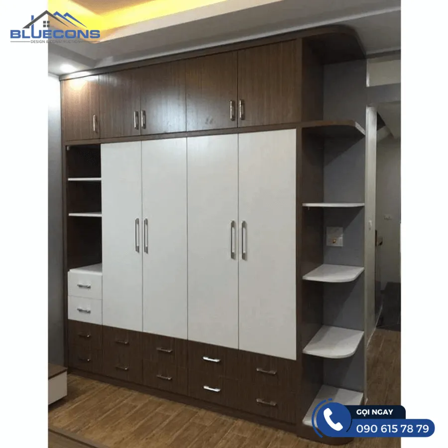 Mẫu tủ quần áo đẹp rẻ 8 Thiết kế phòng chung cư đẹp