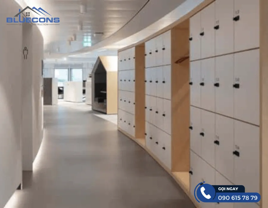 Tủ locker 18 ngăn 7 Thiết kế phòng chung cư đẹp