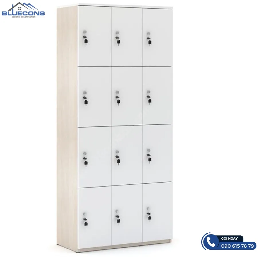 Tủ locker gỗ công nghiệp đẹp 13 Thiết kế phòng chung cư đẹp