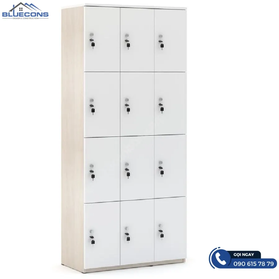 Tủ locker 12 ngăn 7 Thiết kế phòng chung cư đẹp