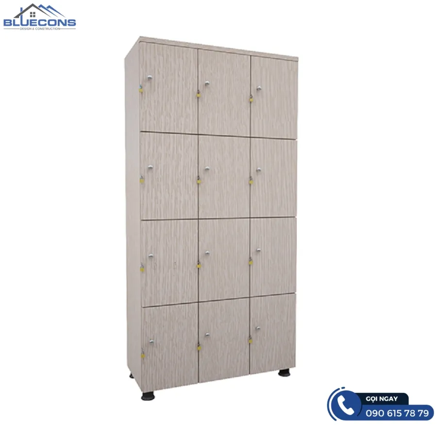 Tủ locker 12 ngăn 6 Thiết kế phòng chung cư đẹp