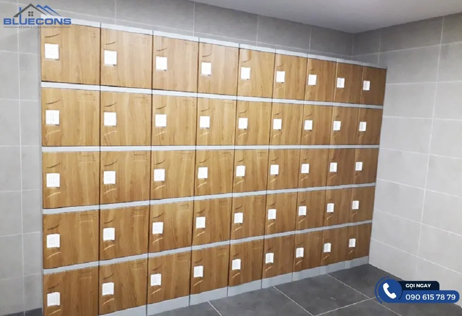 Tủ locker gỗ công nghiệp đẹp 5 Thiết kế phòng chung cư đẹp