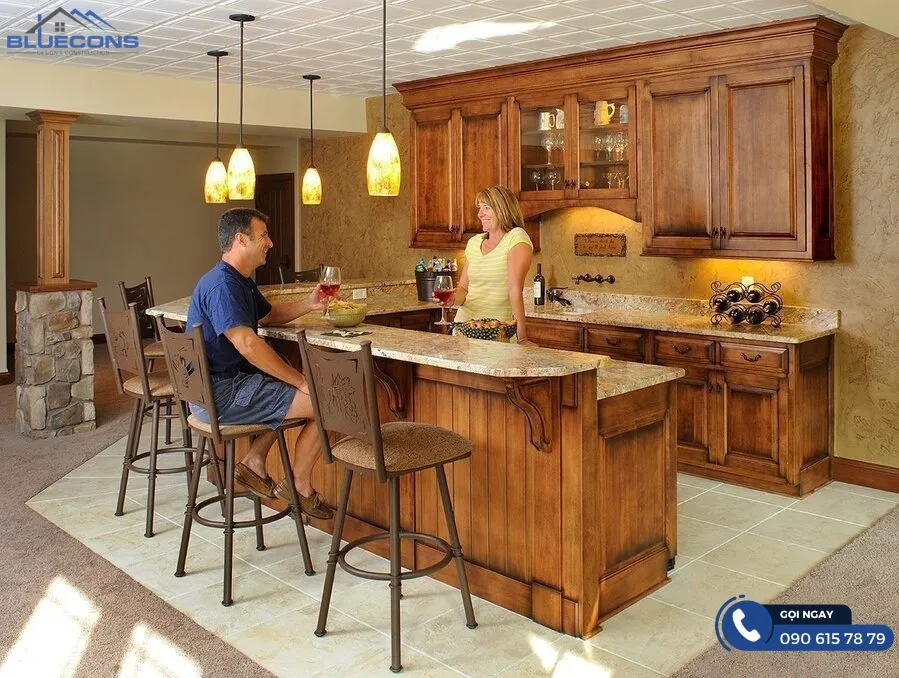 Quầy bar 2 tầng 8 Thiết kế phòng chung cư đẹp