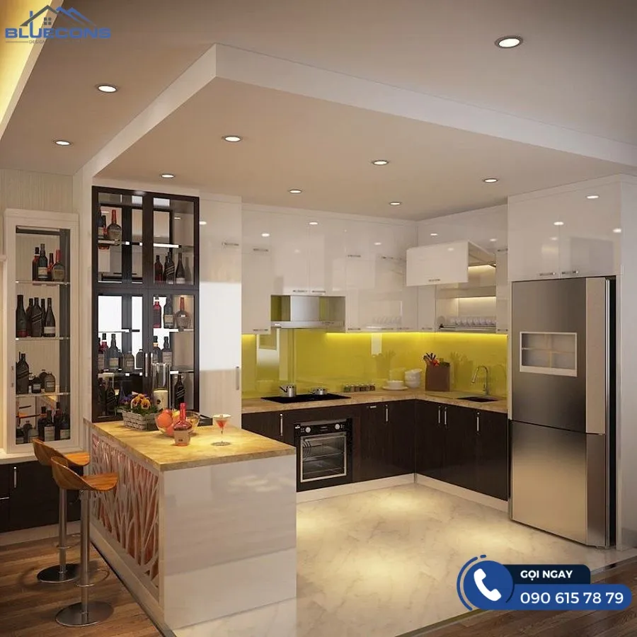 Quầy bar 2 tầng 11 Thiết kế phòng chung cư đẹp