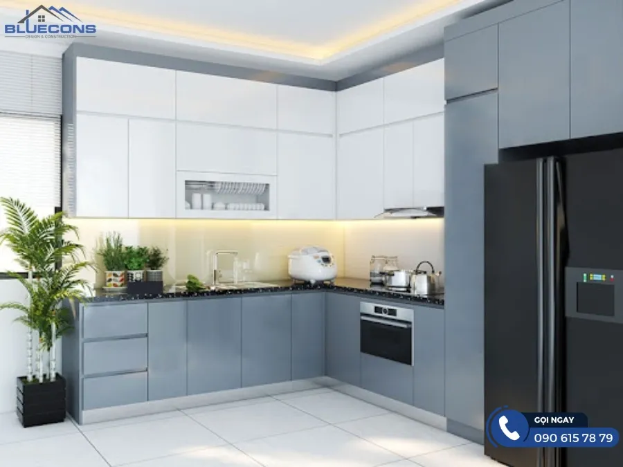 Tủ đựng đồ nhà bếp 2 Thiết kế phòng chung cư đẹp