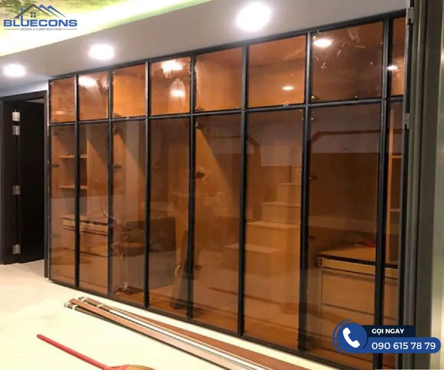Tủ quần áo kính lùa 4 Thiết kế phòng chung cư đẹp