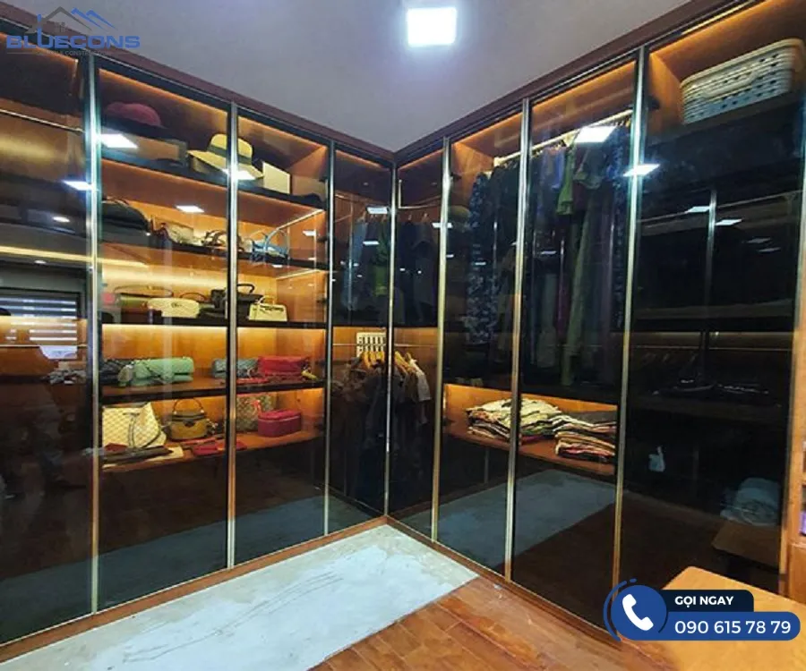 Tủ quần áo kính lùa 12 Thiết kế phòng chung cư đẹp