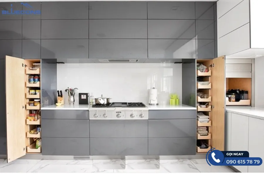 Tủ đựng đồ nhà bếp 6 Thiết kế phòng chung cư đẹp