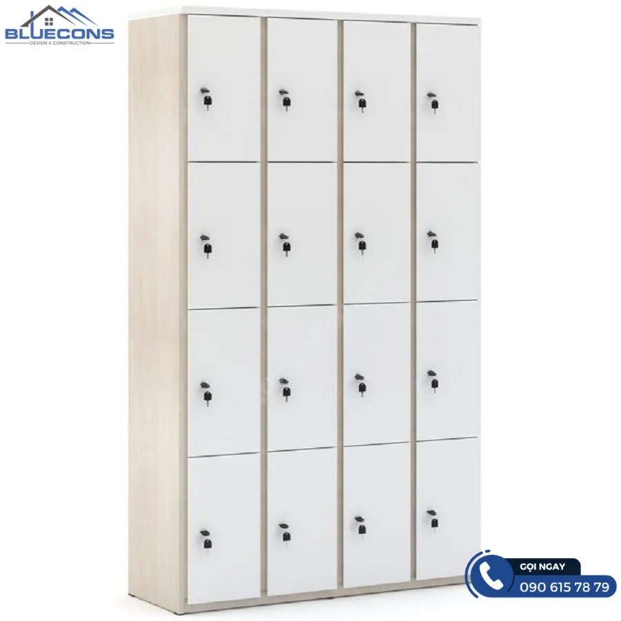 Giá tủ locker gỗ công nghiệp 3 Thiết kế phòng chung cư đẹp