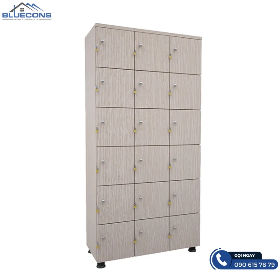 Giá tủ locker gỗ công nghiệp 10 Thiết kế phòng chung cư đẹp