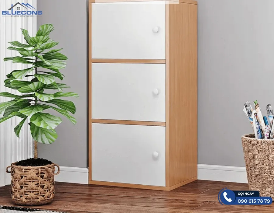 Tủ locker 3 ngăn 4 Thiết kế phòng chung cư đẹp