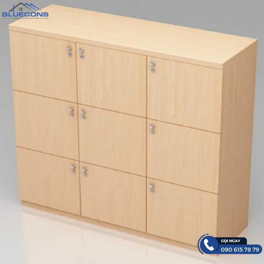 Giá tủ locker gỗ công nghiệp 8 Thiết kế phòng chung cư đẹp