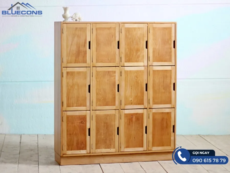 Tủ locker gỗ cho nhân viên bệnh viện