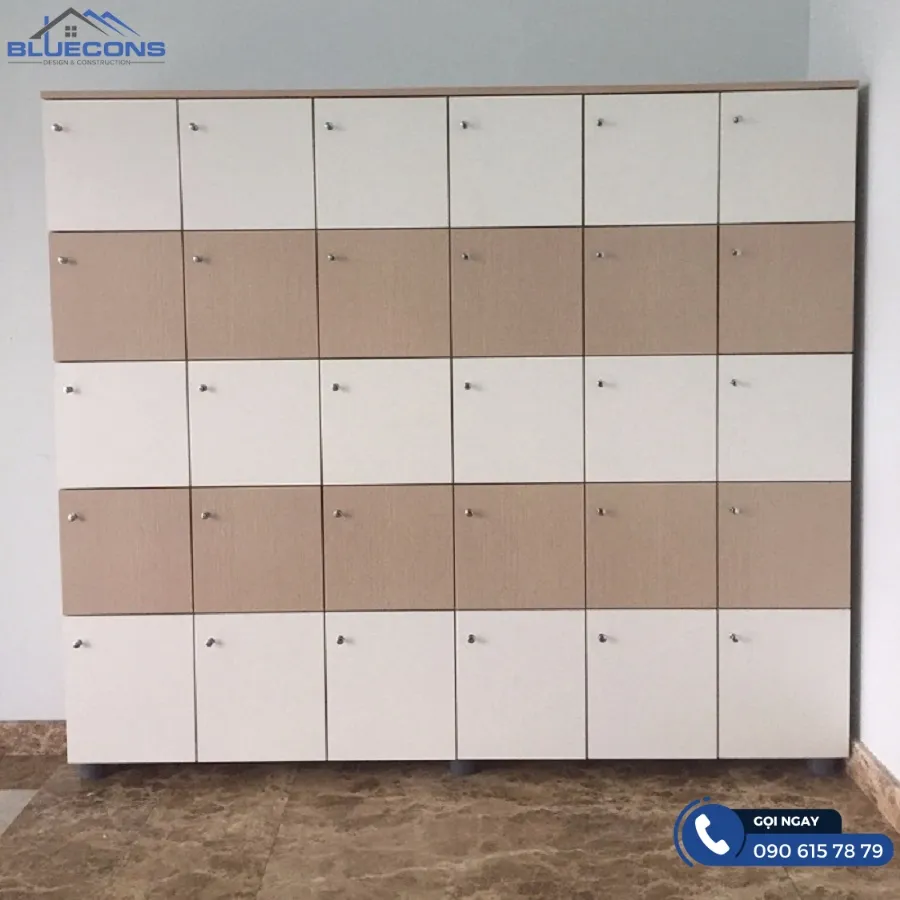 Giá tủ locker gỗ công nghiệp 5 Thiết kế phòng chung cư đẹp