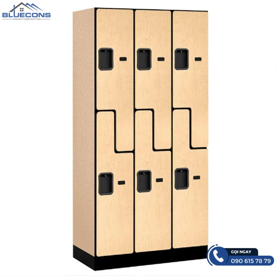 Giá tủ locker gỗ công nghiệp 4 Thiết kế phòng chung cư đẹp