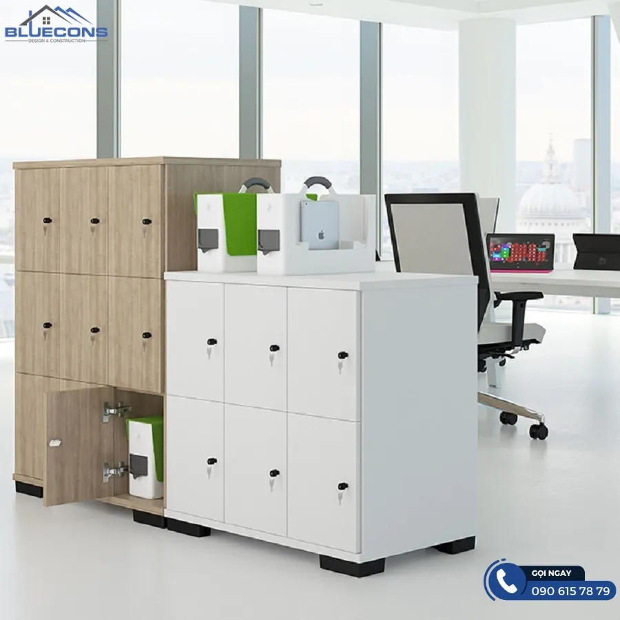 Tủ locker văn phòng 9 Thiết kế phòng chung cư đẹp