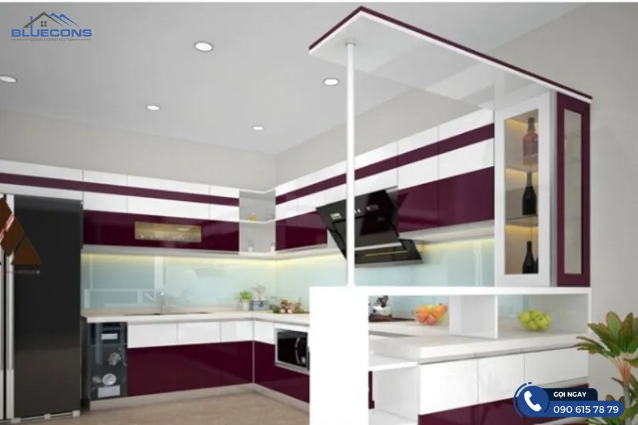 Quầy bar bếp chữ U 7 Quầy bar văn phòng