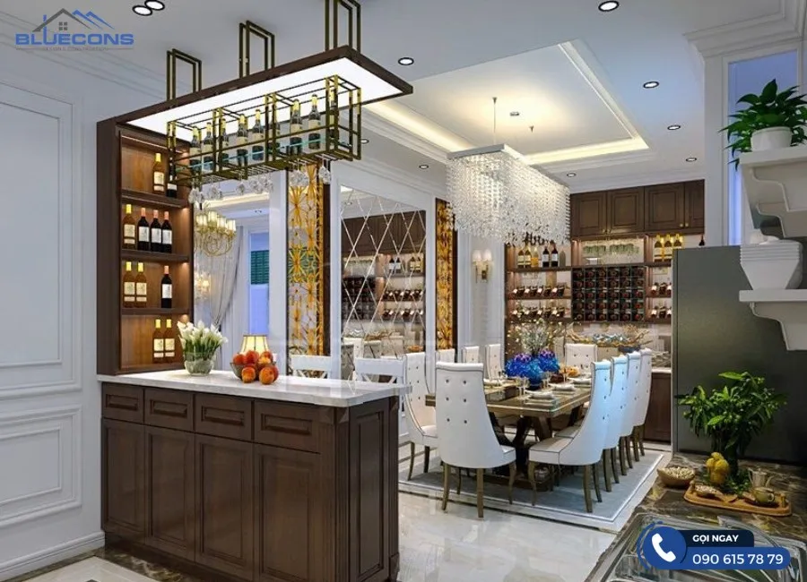 Quầy bar nhà bếp đẹp 7 Thiết kế phòng chung cư đẹp