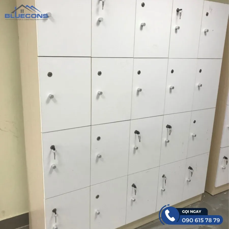 Tủ locker gỗ cho nhân viên bệnh viện 7 Thiết kế phòng chung cư đẹp