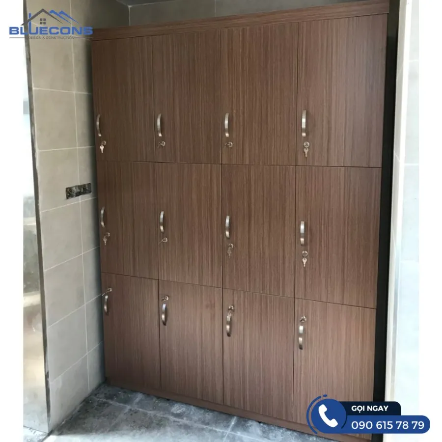 Tủ locker gỗ cho nhân viên bệnh viện 9 Thiết kế phòng chung cư đẹp