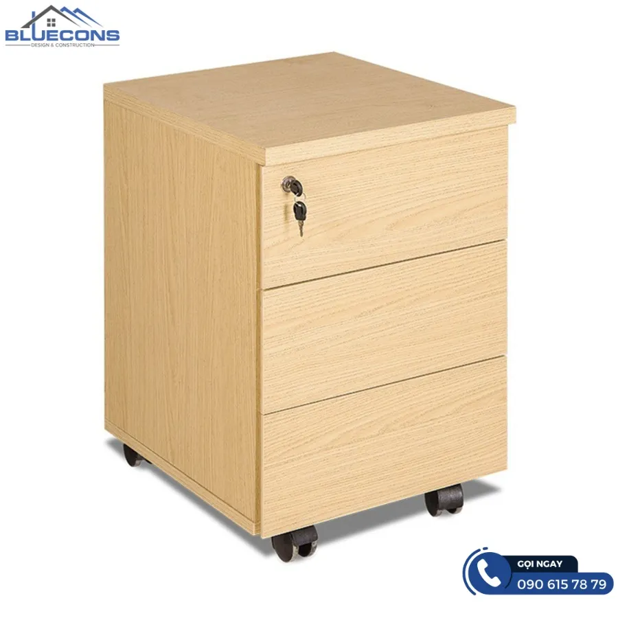 Thiết kế tủ cá nhân văn phòng gỗ 4 Thiết kế phòng chung cư đẹp